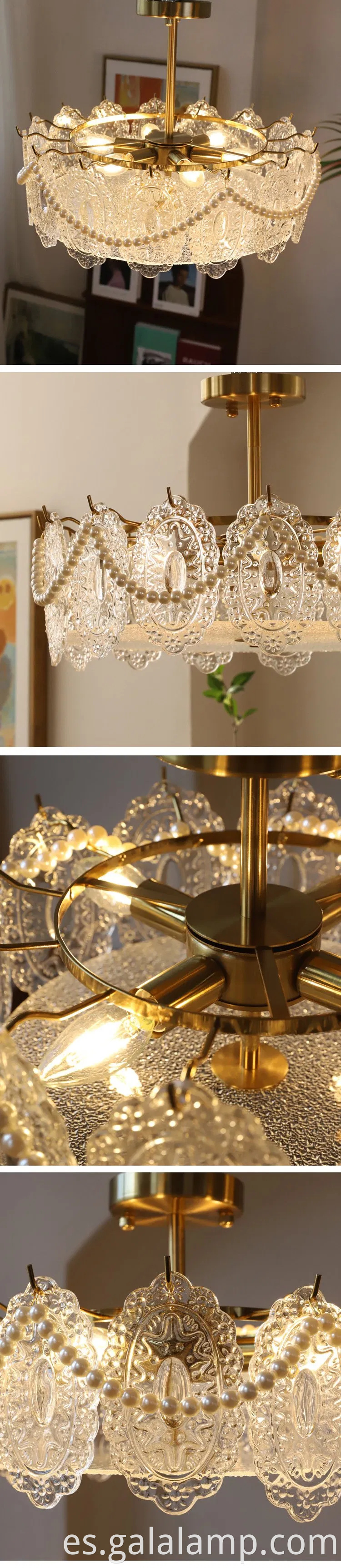 Elegante luz colgante minimalista para salas de estar modernas